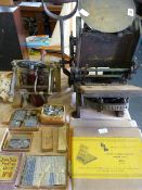 2 Vintage Hand Printers with Large Quantity of Accessories