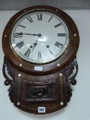 Mahogany Cased Wall Dial Clock