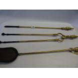 Set of Brass Fire Irons