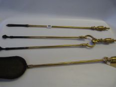 Set of Brass Fire Irons