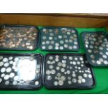 5 Trays of Vintage & Modern Day Coinage