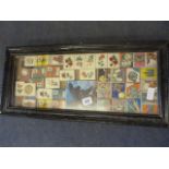 Framed Set of Vintage Matchboxes