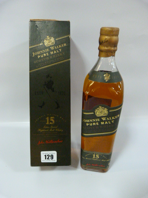 Bottle of Johnny Walker Pure Malt 15 Year Old Whisky