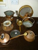 Collection of Brass and Copper wares.