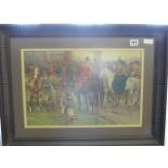 Framed Hunting Scene Print