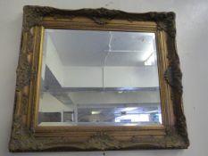 Gilt Framed Bevelled Wall Mirror