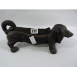 Cast Iron Door Stop in the Form of a Dog