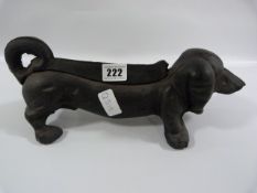 Cast Iron Door Stop in the Form of a Dog