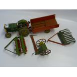 Metoy Tin Plate Tractor - Trailer etc