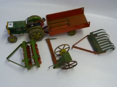 Metoy Tin Plate Tractor - Trailer etc