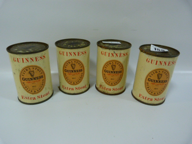 4 Vintage Tins of Guinness Extra Stout