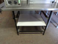 Stainless Steel Top Preparation Table
