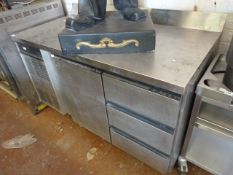 Stainless Steel Refrigerated Preparation Counter