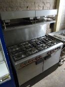 Gemini Elite 8 Burner Gas Fired Kitchen Range