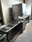 Winterhalter Pass Through Dish Washer Complete with Waste Disposalo Unit & Feed Tables