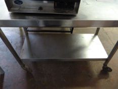 Sissons Stainless Steel Preparation Table with Undershelf