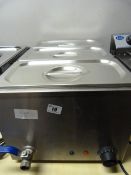 Stainless Steel Wetwell 3 Pot Bain Marie Ref B8