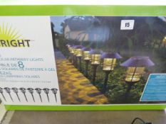 *Trubright 8 Piece LED Solar Pathway Light Set