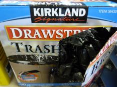 *Box of Kirkland Drawstring Trash Bags
