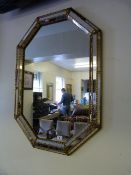 Art Deco Bevelled Wall Mirror