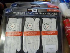 *9 Sets of Kirklands Premium Leather Golf Gloves