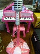 Child's Piano - Stool & Microphone Set