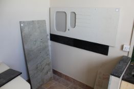 Quartz Sink Surround & Piece of 30mm Ivory Cashmere Granite