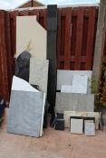 Small Quantity of Marble Slabs with Polished Sides & Edges