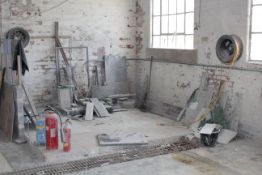 Remaining Contents of the Work Shop Including Fire Extinguishers - Hose Pipes - Assorted Marble