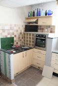 Kitchen Display Comprising of Units - Drawers - Wine Rack - Wall Units - Belling Single Oven &