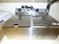 *Ace Catering 2 Compartment 2 Basket Fryer Ref B7