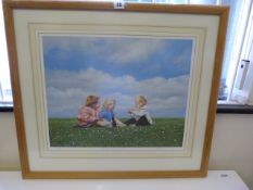 Framed Limited Edition Print by David Stubley Entitled Blowing in The Wind
