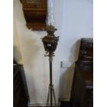 Early 19th Century Copper & Brass Standard Lamp