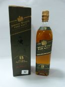 Cased Bottle of Johnnie Walker Pure Malt Scotch Whiskey