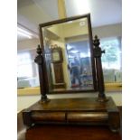 Victorian Walnut Toilet Mirror