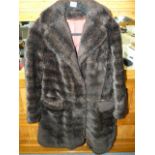 Lady's 3/4 Length Fur Jacket