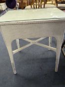 Wicker Glazed Topped Occasional Table