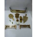 Collection of Brasswares Including Trivets - Door Handles etc