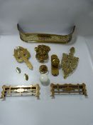 Collection of Brasswares Including Trivets - Door Handles etc