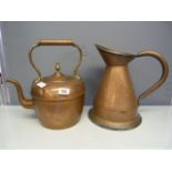 Copper Kettle & Copper Jug