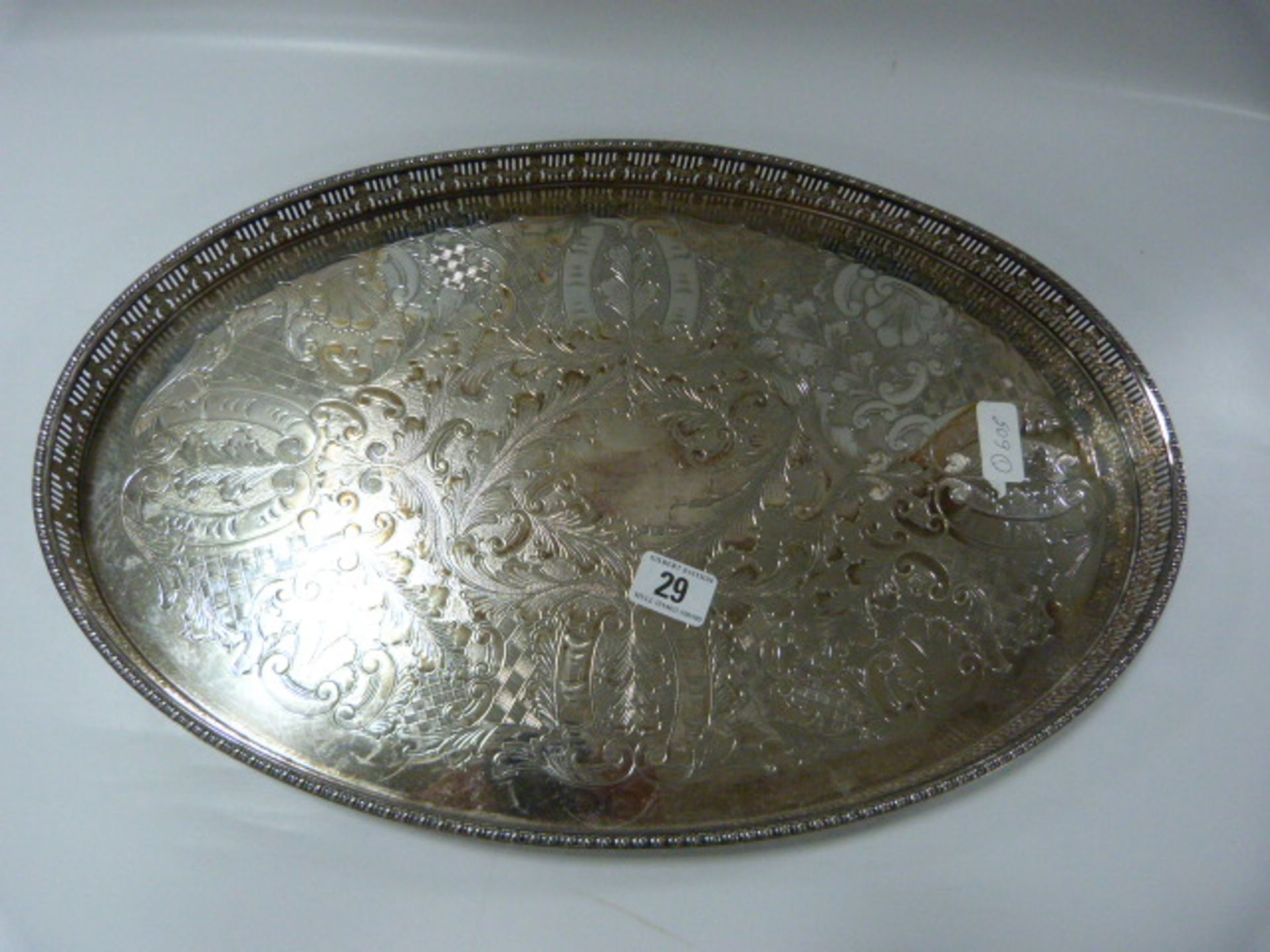 Silver Plated Gallery Tray