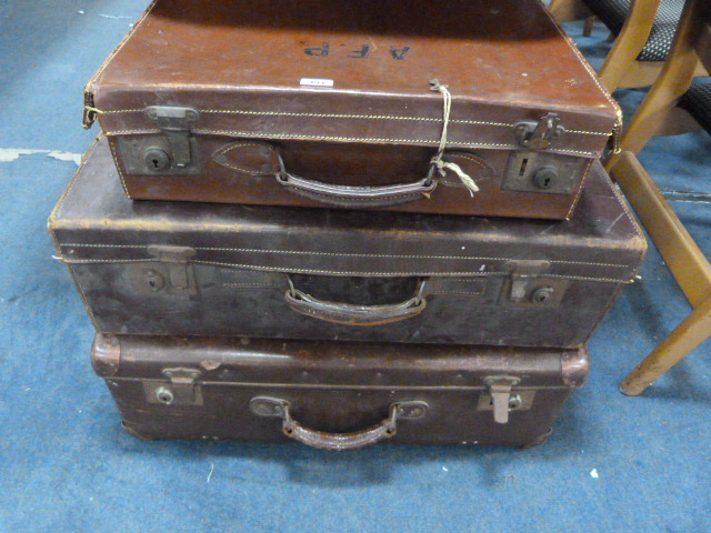 3 Vintage Suitcases