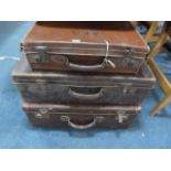 3 Vintage Suitcases