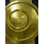 Brass Banares Topped Table & 2 Brass Plaques