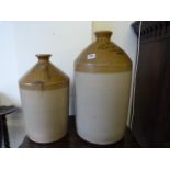 Large Stoneware Flagon & Another