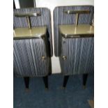 2 1950's Bedside Cabinets