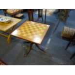 Chess Board Topped Table