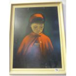 Framed 1970's Print Depicting a Young Child