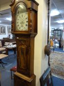 Oak Cased Grandfather Clock by CJ Fox of Beverley