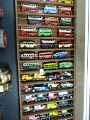 Approximately 50 Days Gone By & Lledo Diecast Vehicles with Shelving Unit